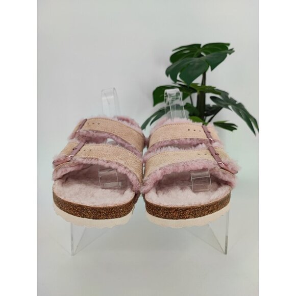 Birkenstock Women's Milano Pink Suede Leather Slingback Sandals Size 6 US - Picture 2 of 8